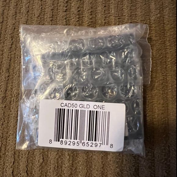 Coach Script Medium Hoop Earrings nwt in packaging - Picture 3 of 3